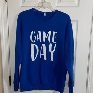 Royal Blue Game Day Bella canvas Sweatshirt